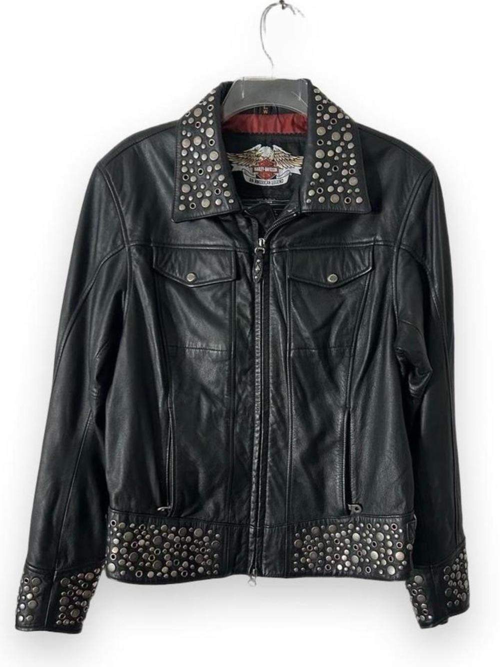 Harley Davidson limited edition Roxy Bling heavily silver studded riding jacket
